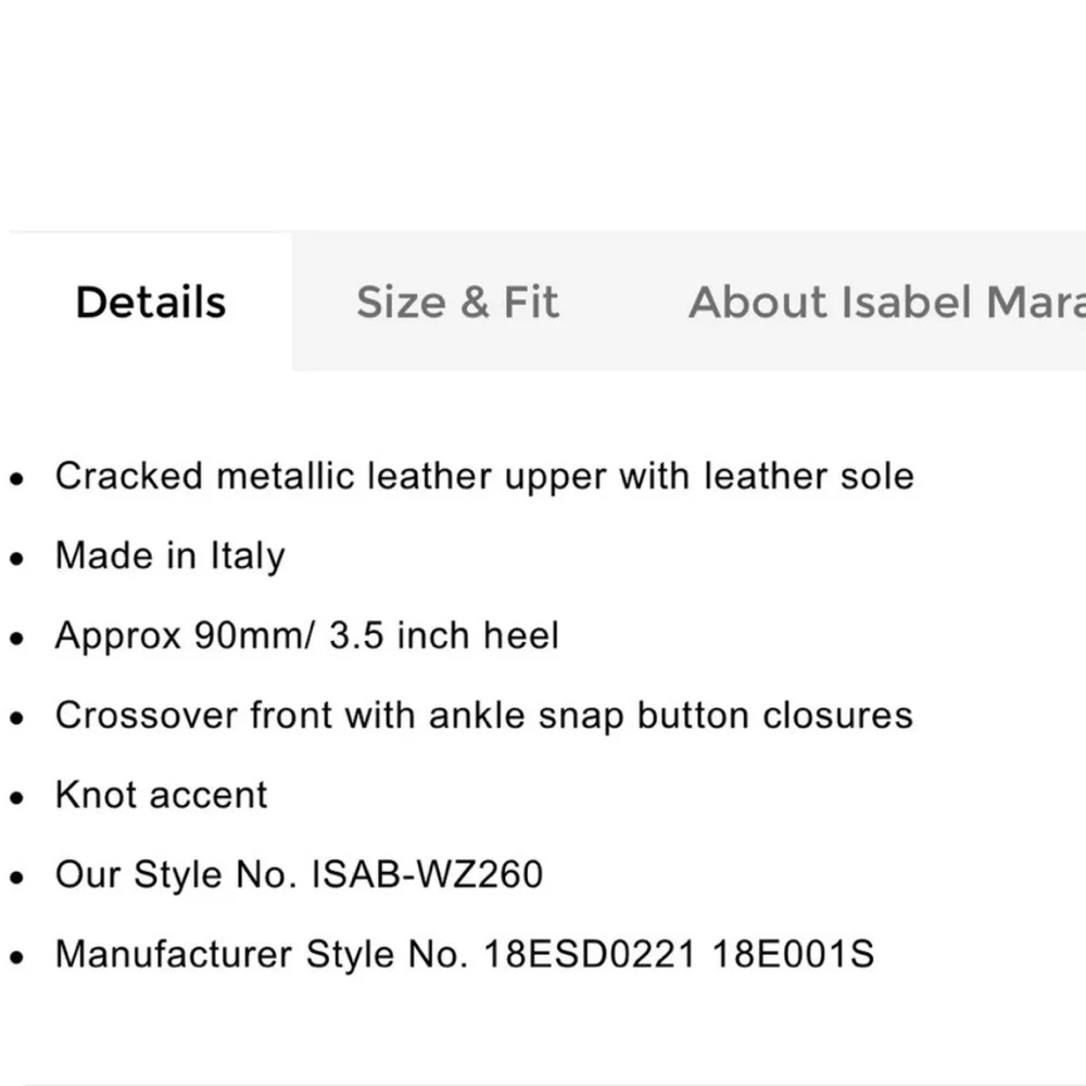 Isabel Marant Ablee Metallic Silver Strappy Heels Size 8 Italy Designer Sandals - Picture 11 of 11